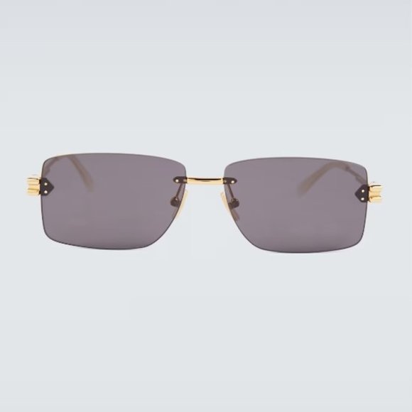NEW BOTTEGA VENETA SQUARE GRAY SUNGLASSES BOTTEGA VENETA BV1126S 002 main image 6